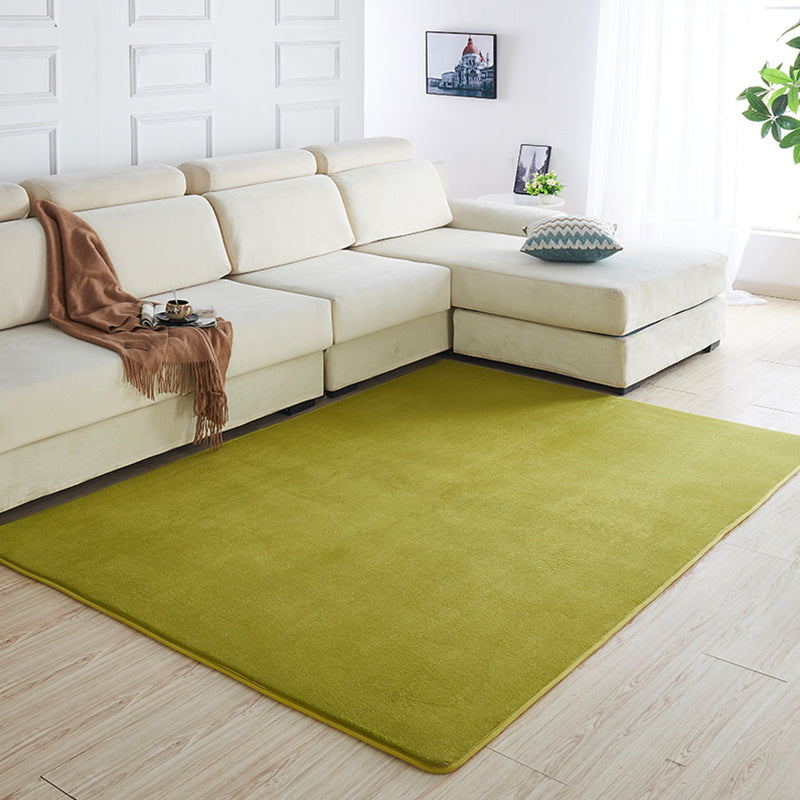 Multi Color Solid Color Rug Polypropylene Relaxing Indoor Rug Anti-Slip Backing Pet Friendly Area Carpet for Room