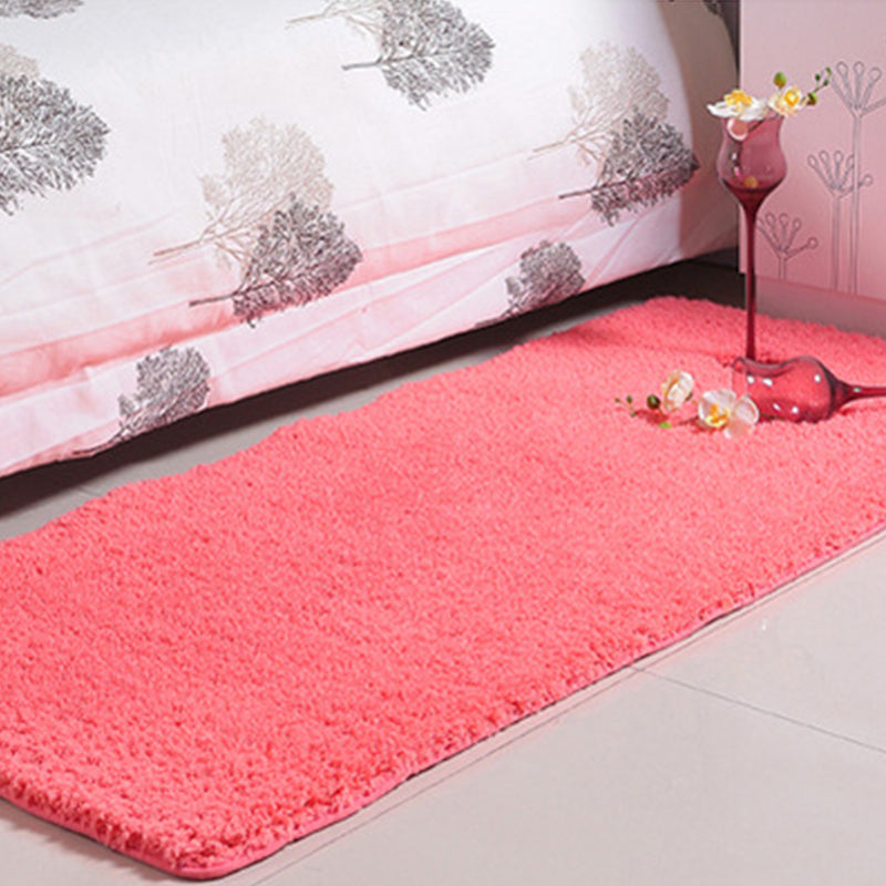 Tapis de couleur unie mignonne en acrylique multicolo