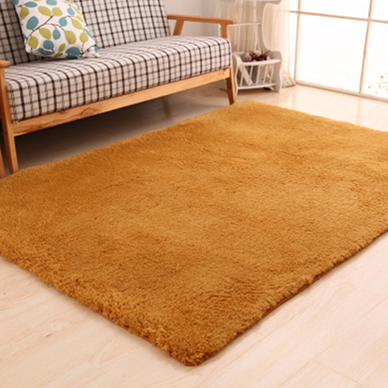 Tapis de couleur unie mignonne en acrylique multicolo