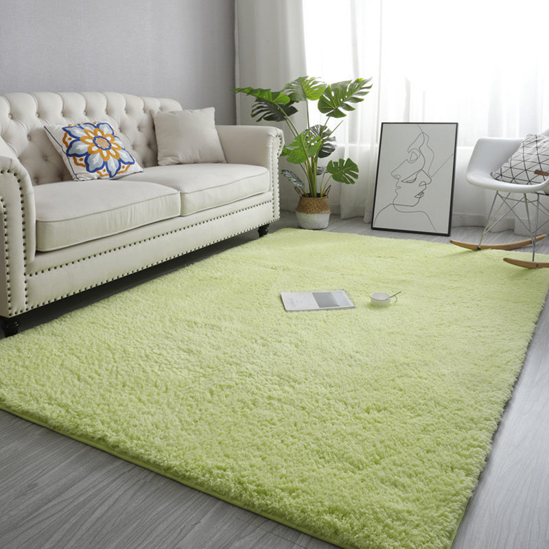Modern Living Room Rug Multi Color Solid Color Area Carpet Synthetics Anti-Slip Machine Washable Indoor Rug