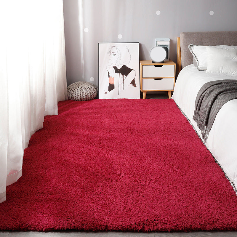 Bequemer, einfarbiger Teppich, mehrfarbiger Polypropylen-Innenteppich, rutschfeste Rückseite, pflegeleichter Teppich für Schlafzimmer