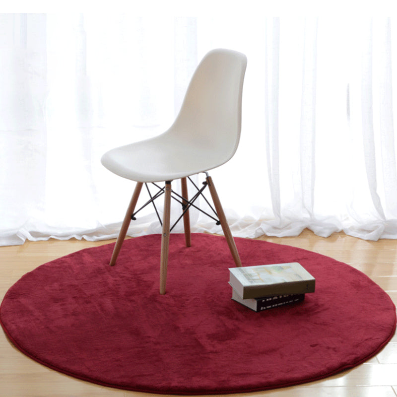 Alfombra Simple De Color Sólido, Alfombra Interior Sintética Multicolor con Respaldo Antideslizante, Alfombra Lavable De Fácil Cuidado para La Habitación