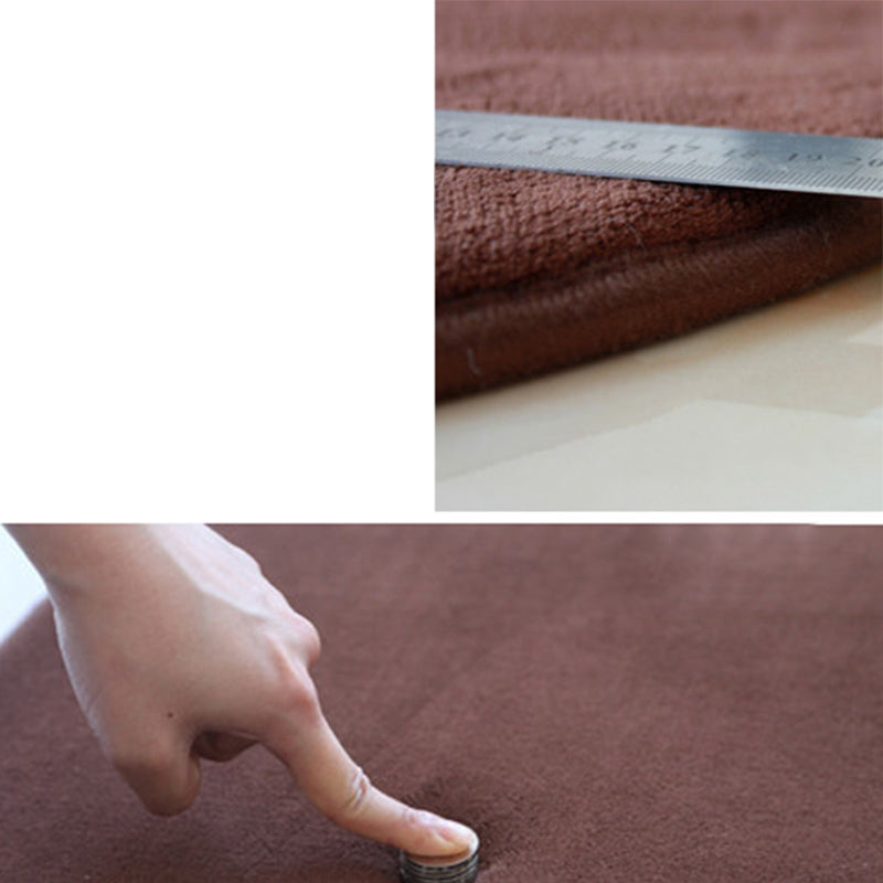 Alfombra Simple De Color Sólido, Alfombra Interior Sintética Multicolor con Respaldo Antideslizante, Alfombra Lavable De Fácil Cuidado para La Habitación