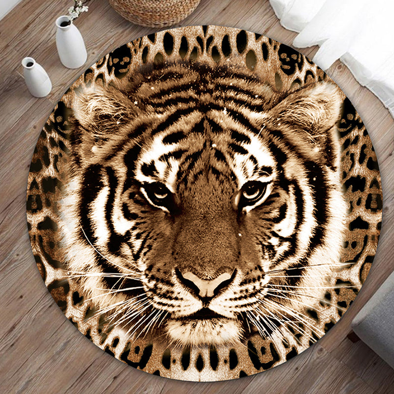 Formal Decoration Rug Multi Colored Animal Patterned Indoor Rug Synthetics Anti-Slip Pet Friendly Carpet