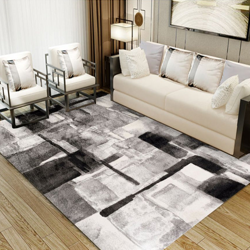 Modern Floral Printed Rug Multi Color Polypropylene Indoor Rug Non-Slip Backing Easy Care Area Carpet for Room