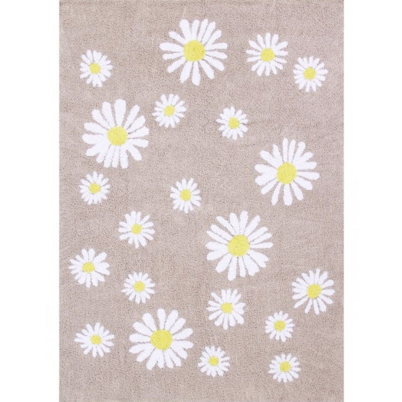 Country Floral Printed Rug Multi Color Polypropylene Indoor Rug Non-Slip Backing Easy Care Carpet for Room