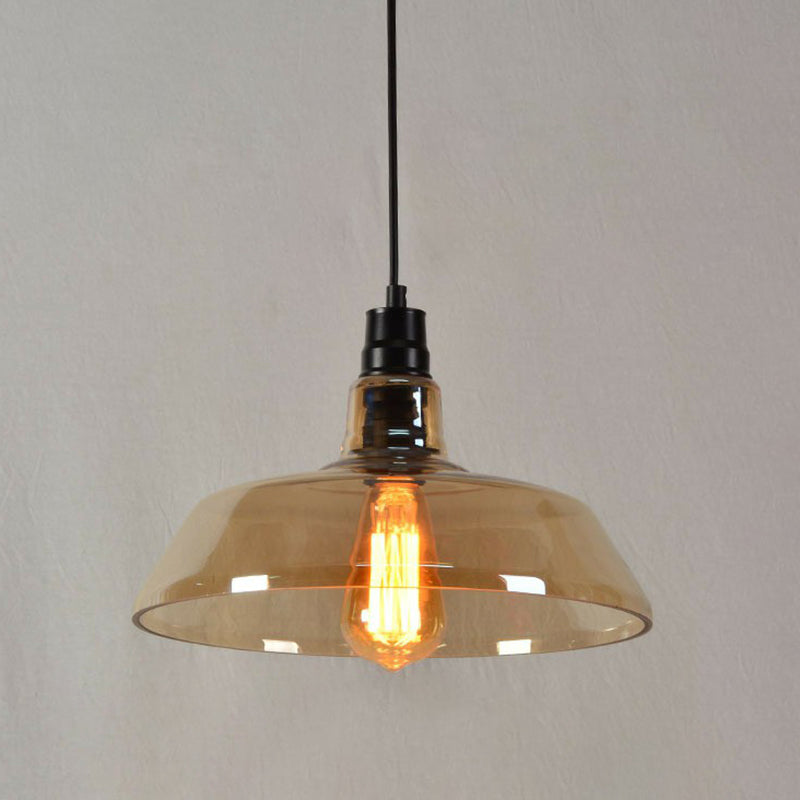 Pot Cover Glas Hanging Lampe Vintage Style Single-Bulb Restaurant Beleuchtung Anhänger