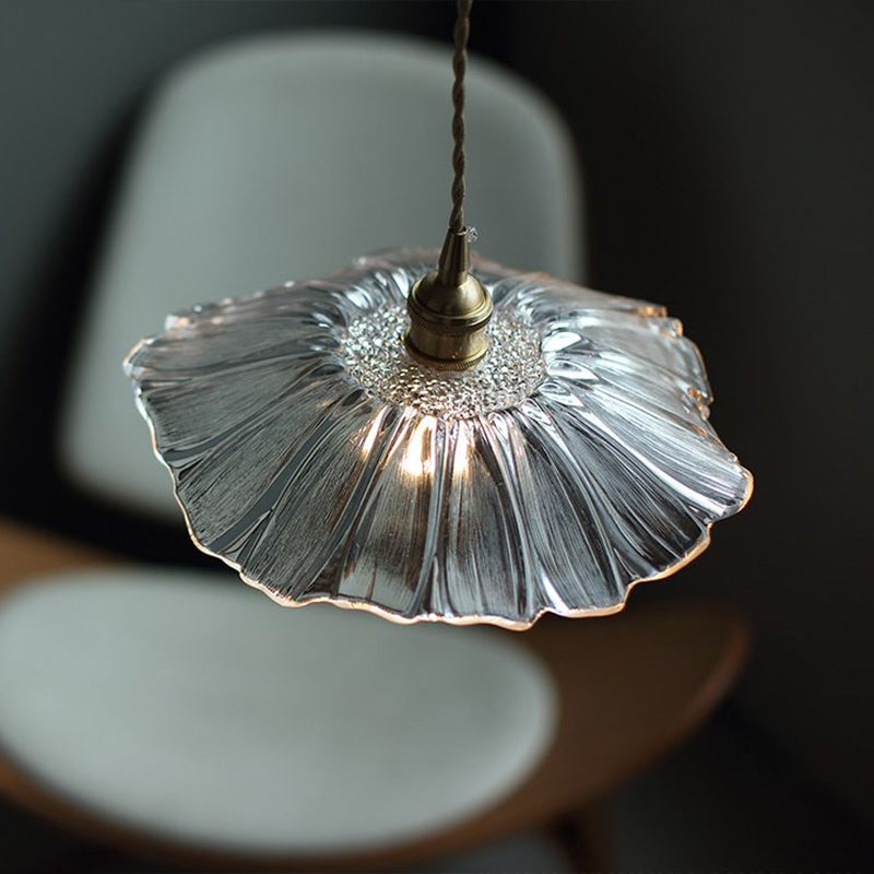 Light Antique Flouffle Assiciare la lampada appesa al volant antico a 1 luce in ottone