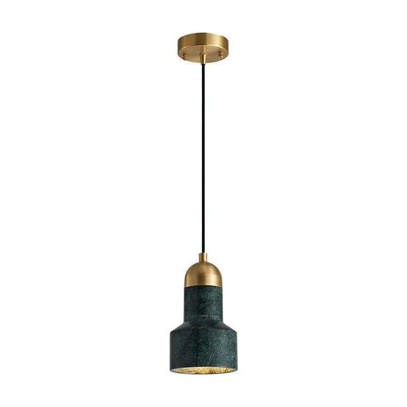 Marble Grenade Down Lighting Pendant Postmodern Single-Bulb Ceiling Hang Lamp over Table