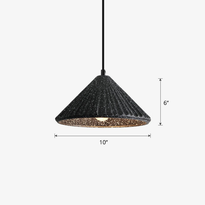 Ciment Conical Pendant Plafond Light Macaron Single Suspension Lightture pour le salon