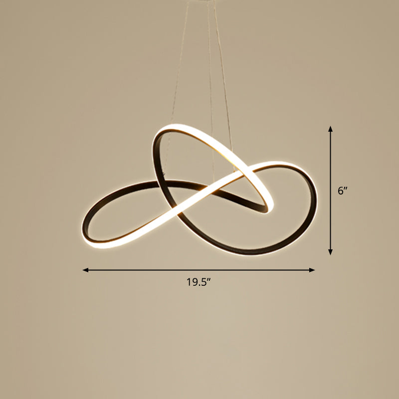 Lampada lampadina a LED Minimalistica Light Seguit Black Curve Spender Lighting con ombra acrilica