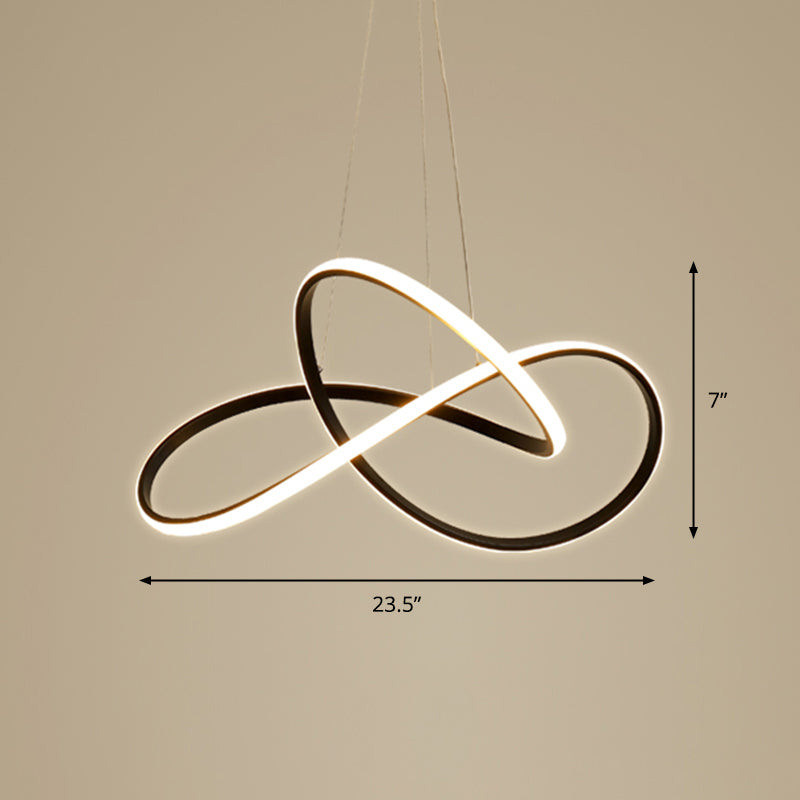 Lampada lampadina a LED Minimalistica Light Seguit Black Curve Spender Lighting con ombra acrilica