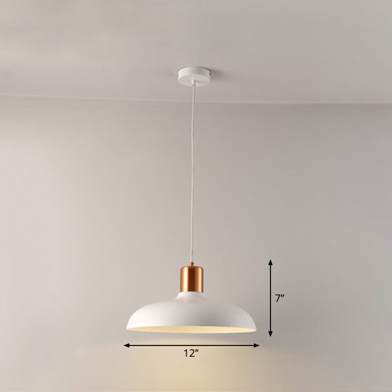 Schüssel -Formrestaurant -Pendel -Leuchtmetall 1 Lampenmakkaron Suspension Anhänger Licht