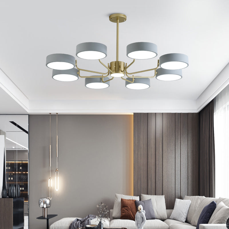 Luminaire à lustre rond minimaliste