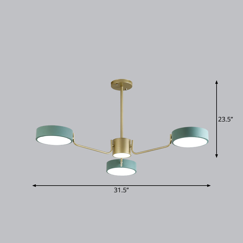 Luminaire à lustre rond minimaliste