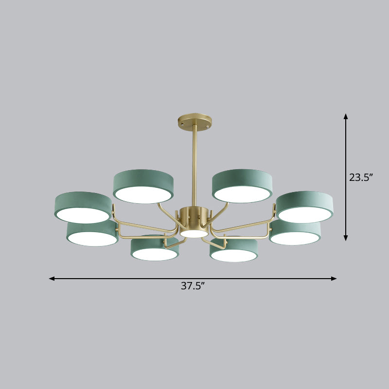 Minimalistische runde Kronleuchterleuchte Acryl Wohnzimmer LED Hängende Lampe