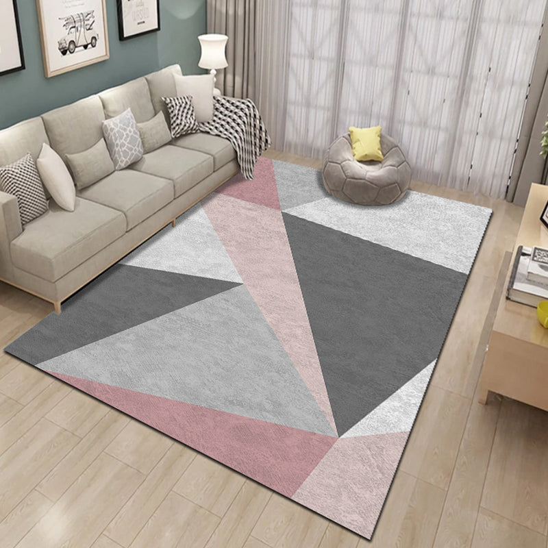 Formeel plantenbedrukt tapijt Multi gekleurd polyster binnentapijt Antislip Huisdiervriendelijk Wasbaar tapijt voor salon