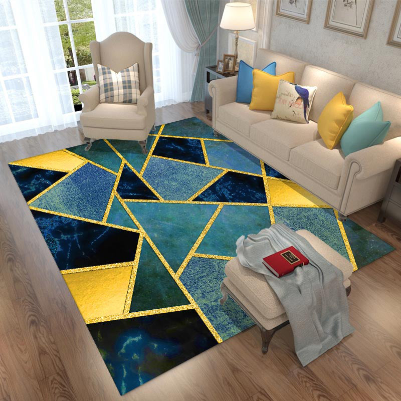 Fancy geometrisch tapijt veelkleurig polypropyleengebied Tapijt Anti-slip achterste gemakkelijk verzorging binnen Tapijt voor kamer
