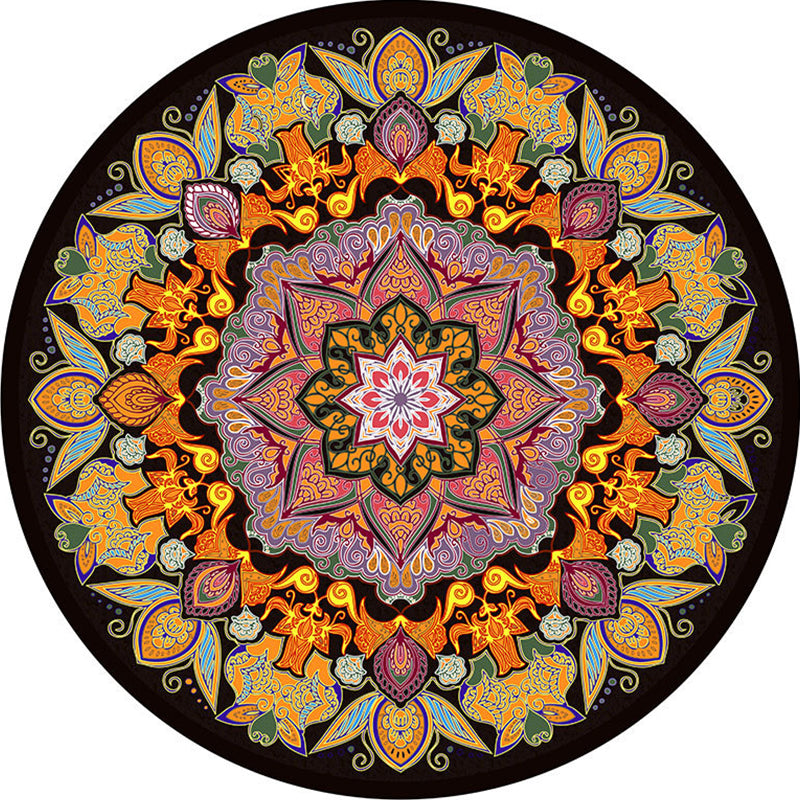 Designer Decoration Rug Multi Colored Floral Pattern Indoor Rug Synthetics Pet Friendly Washable Carpet