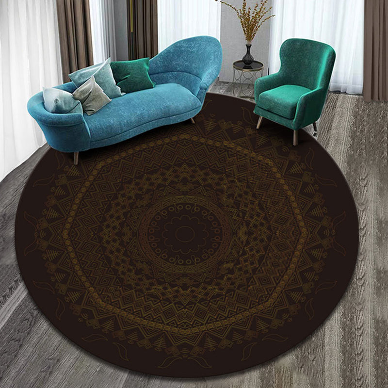 Designer Decoration Rug Multi Colored Floral Pattern Indoor Rug Synthetics Pet Friendly Washable Carpet