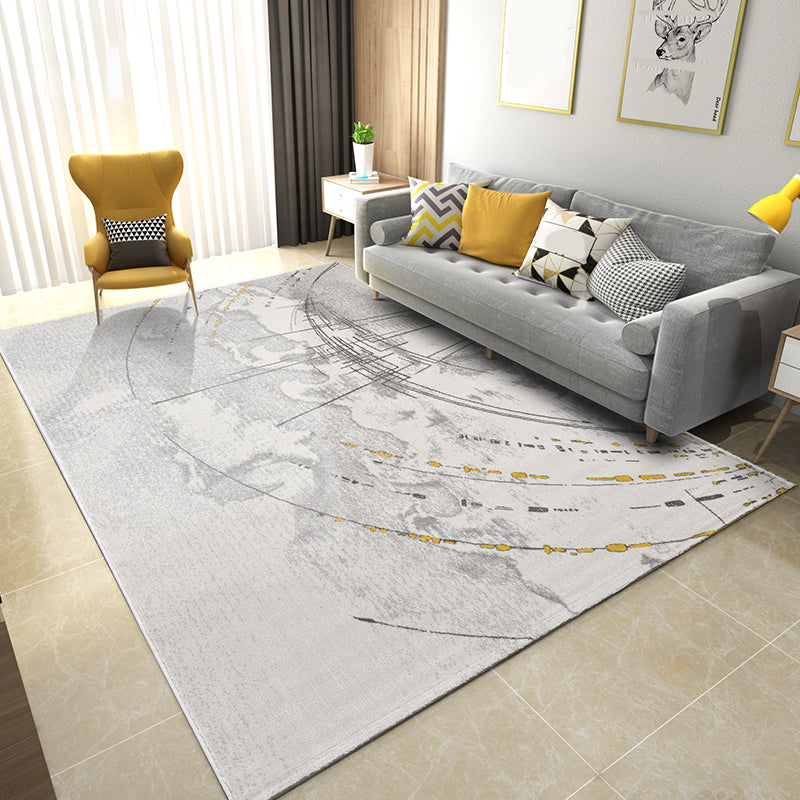 Comfort Living Room Rug Multi Colored Stripe Pattern Indoor Rug Polypropylene Pet Friendly Easy Care Area Carpet