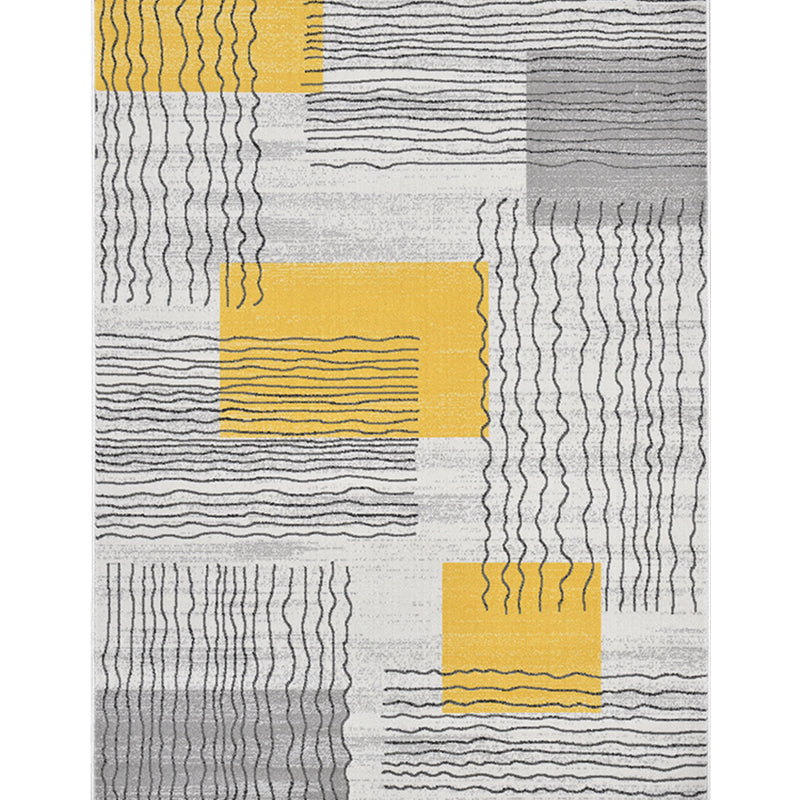 Comfort Living Room Rug Multi Colored Stripe Pattern Indoor Rug Polypropylene Pet Friendly Easy Care Area Carpet