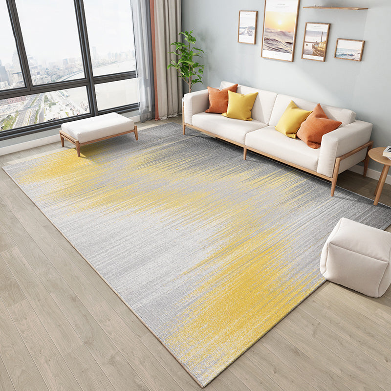 Comfort Living Room Rug Multi Colored Stripe Pattern Indoor Rug Polypropylene Pet Friendly Easy Care Area Carpet