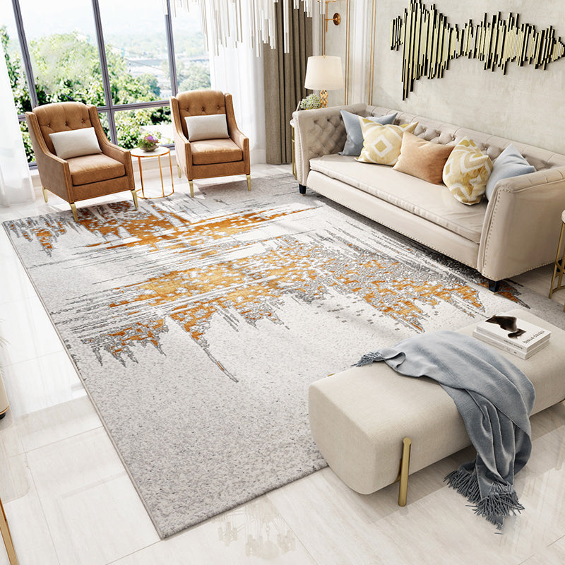 Comfort Living Room Rug Multi Colored Stripe Pattern Indoor Rug Polypropylene Pet Friendly Easy Care Area Carpet