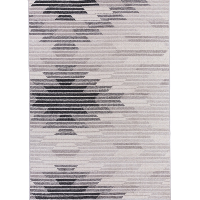 Modern Geometric Rug Multi Colored Polyster Indoor Rug Non-Slip Backing Pet Friendly Area Carpet for Living Room