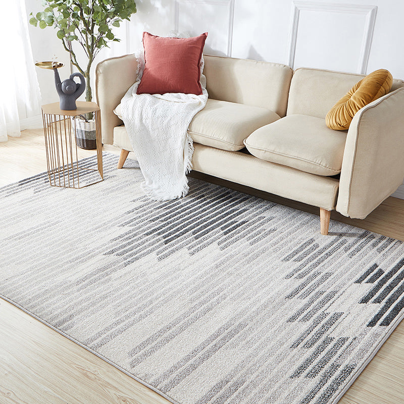 Modern Geometric Rug Multi Colored Polyster Indoor Rug Non-Slip Backing Pet Friendly Area Carpet for Living Room