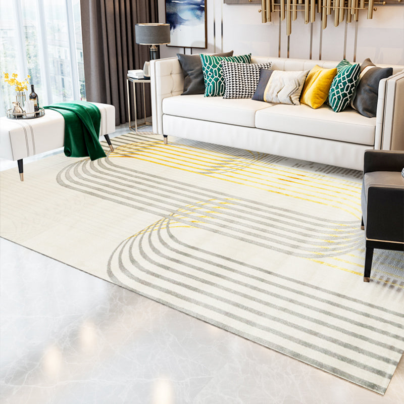 Multi-Farben Geo gedruckter Teppich Polyster Skandinavischer Bereich Teppich nicht rutschfest