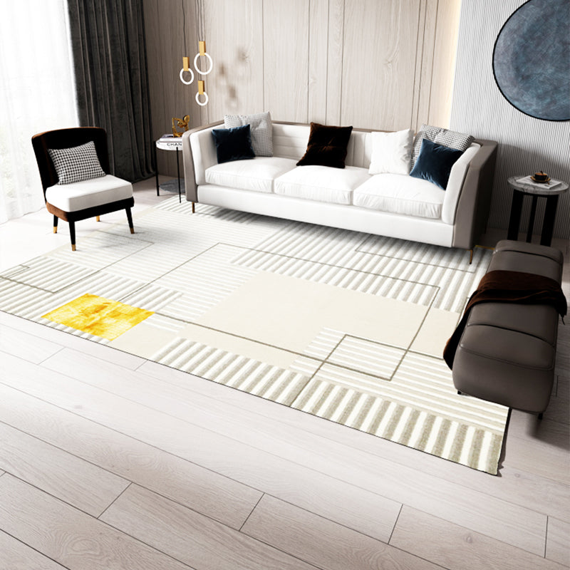 Multi-Farben Geo gedruckter Teppich Polyster Skandinavischer Bereich Teppich nicht rutschfest
