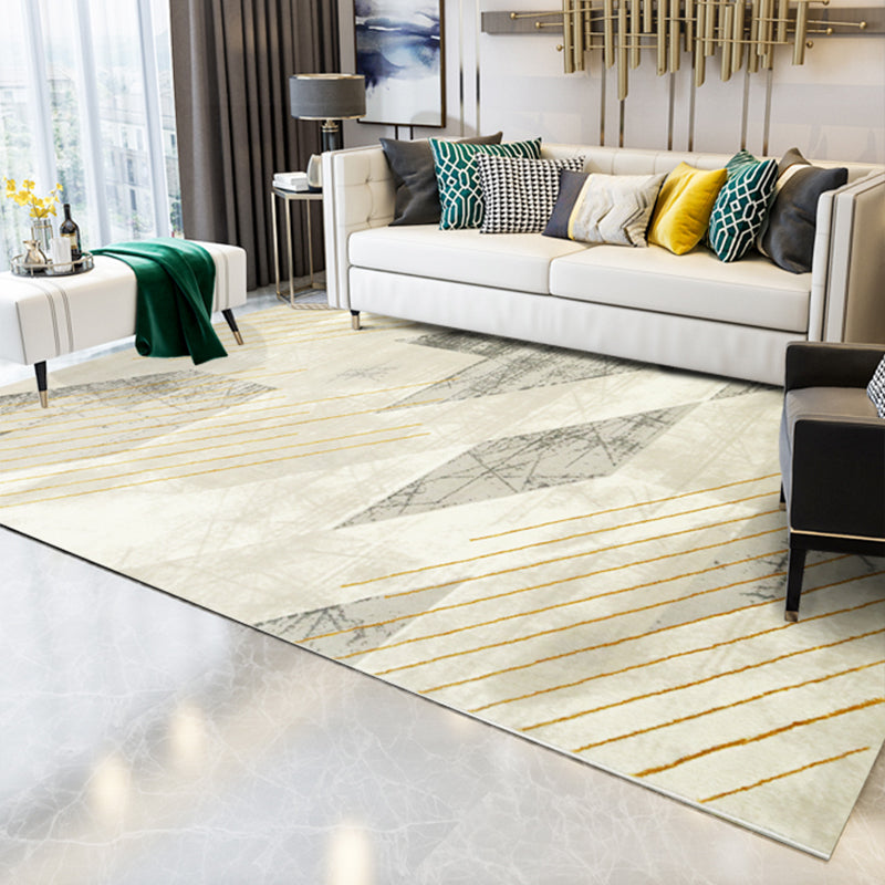 Multi-Farben Geo gedruckter Teppich Polyster Skandinavischer Bereich Teppich nicht rutschfest