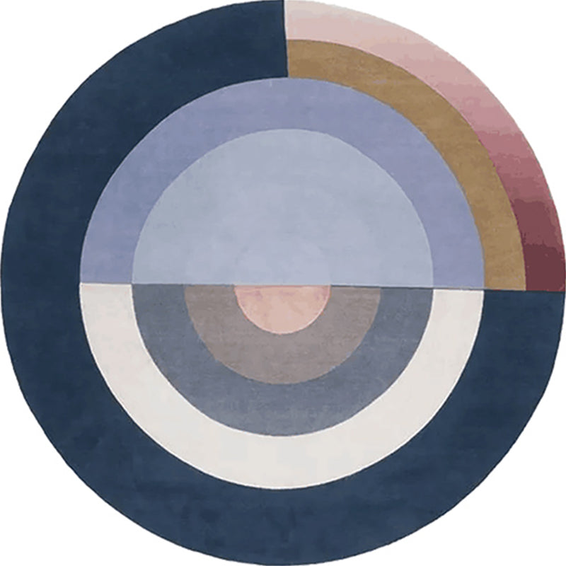 Multicolored Nordic Rug Lamb Wool Geometric Print Indoor Rug Anti-Slip Backing Pet Friendly Area Carpet for Decoration