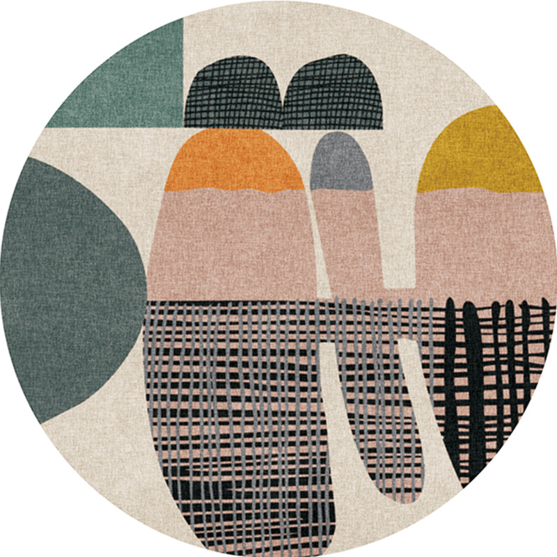 Modern Decoratie Tapijt Multi-gekleurd abstract Patter Pattered Area Tapijt Non-slip Backing Pet Friendly Rug