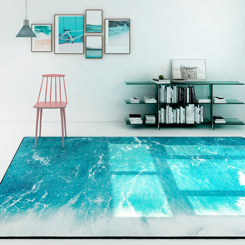 Modern Decoration Rug Multi Colored Abstract Patterned Area Carpet Polyster Non-Slip Backing Pet Friendly Rug