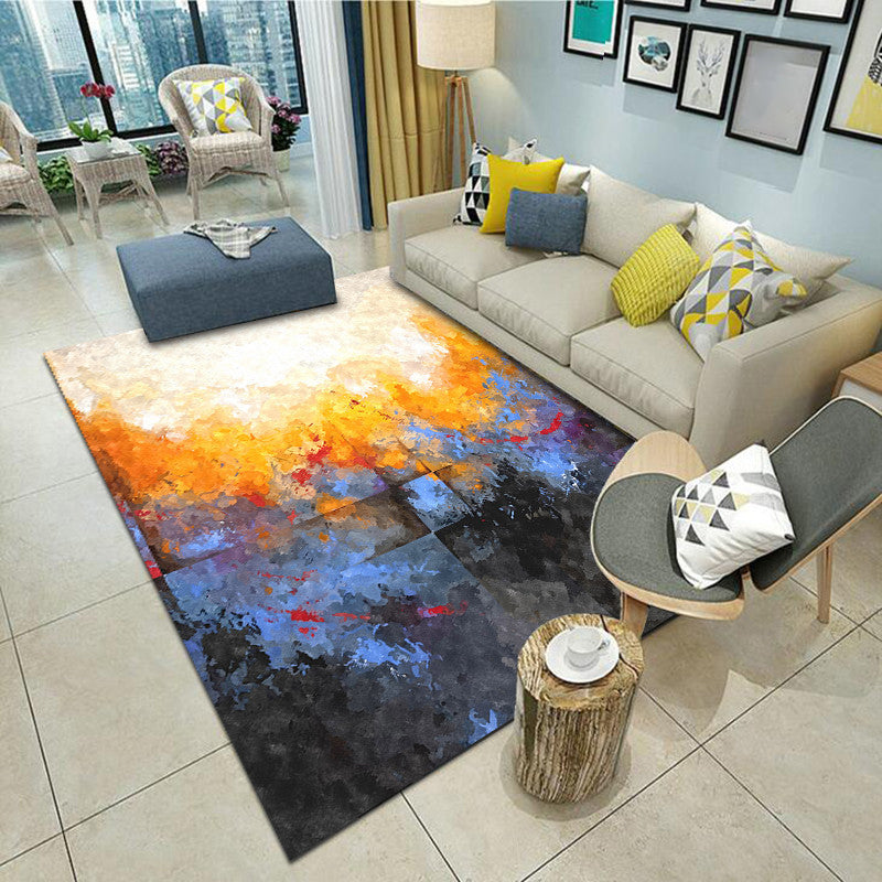 Nordic Home Decor Tapijt Multi-gekleurd abstract patroon Gebied Tapijt synthetisch niet-slip achteruitgang voor huisdiervriendelijk tapijt