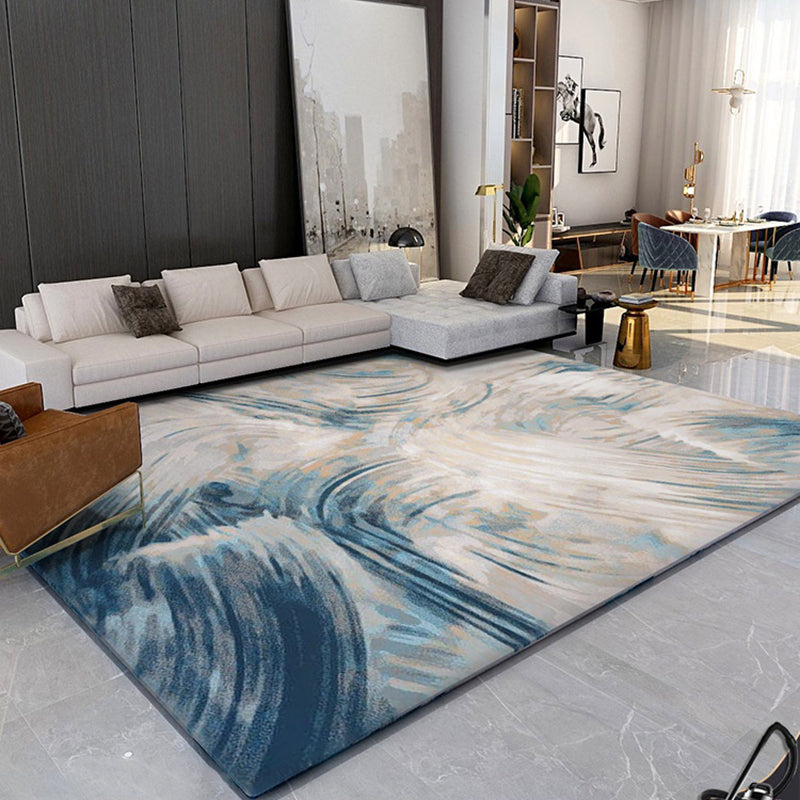 Novelty Decoration Rug Multi Colored Abstract Printed Indoor Rug Pet Polyster Friendly Easy Care Washable Area Carpet