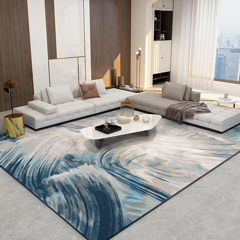 Novelty Decoration Rug Multi Colored Abstract Printed Indoor Rug Pet Polyster Friendly Easy Care Washable Area Carpet