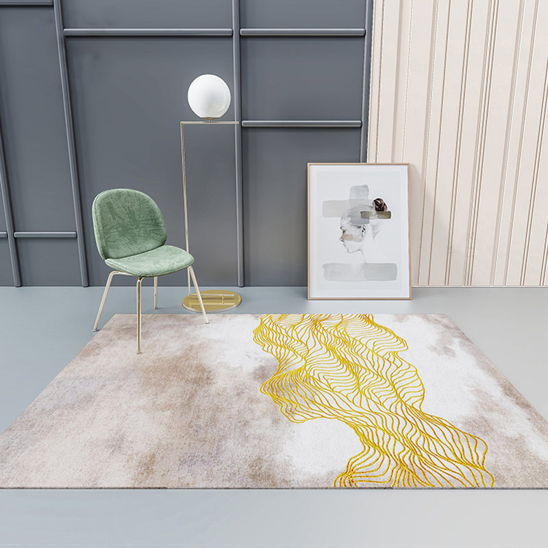 Alfombra de decoración moderna Synthetics de alfombra de alfombra de interior con estampado múltiple.