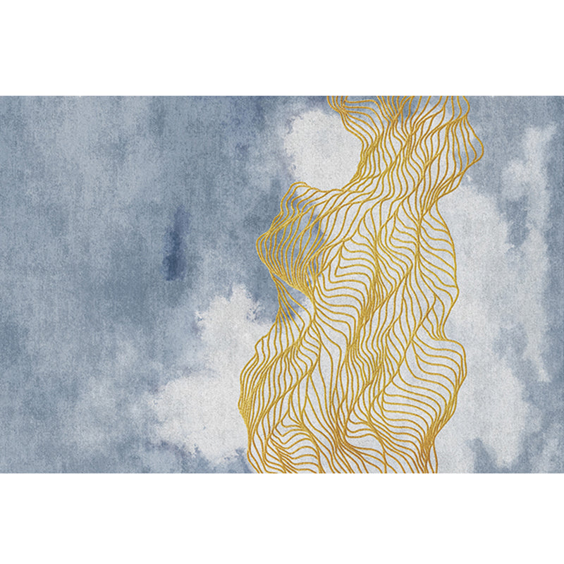 Alfombra de decoración moderna Synthetics de alfombra de alfombra de interior con estampado múltiple.