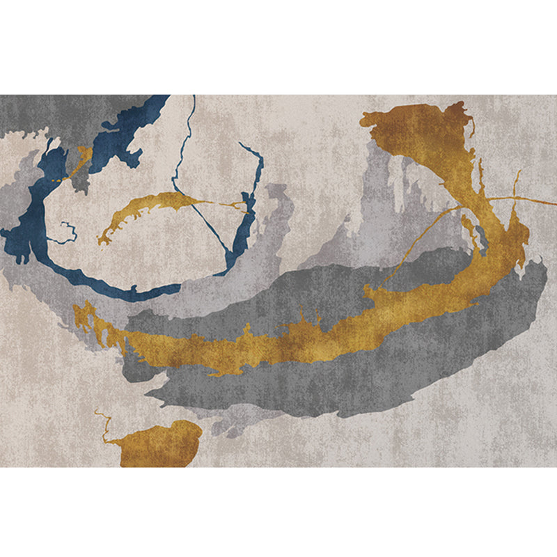 Alfombra de decoración moderna Synthetics de alfombra de alfombra de interior con estampado múltiple.