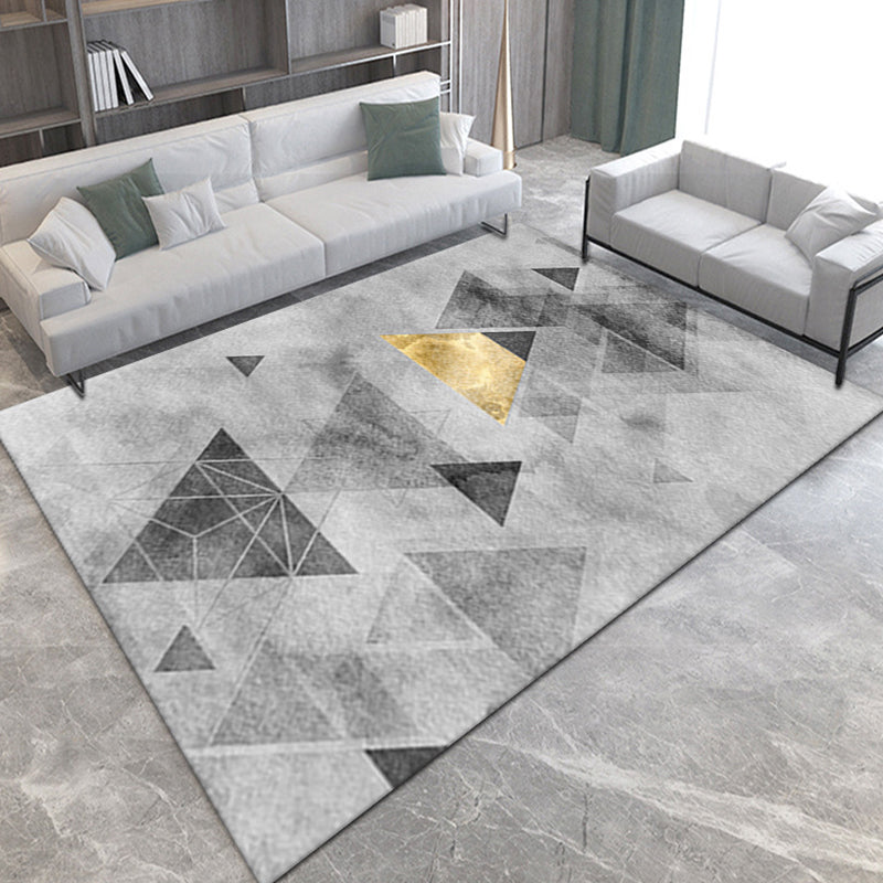 Casual modern tapijt multi-gekleurde geometrisch patroongebied Tapijt anti-slip achtersteuning van stain-resistente wasbaar wastbaar binnenvleedig voor salon