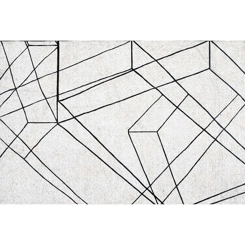 Trendy Living Room Rug Multi Colored Geometric Indoor Rug Synthetics Non-Slip Backing Pet Friendly Carpet