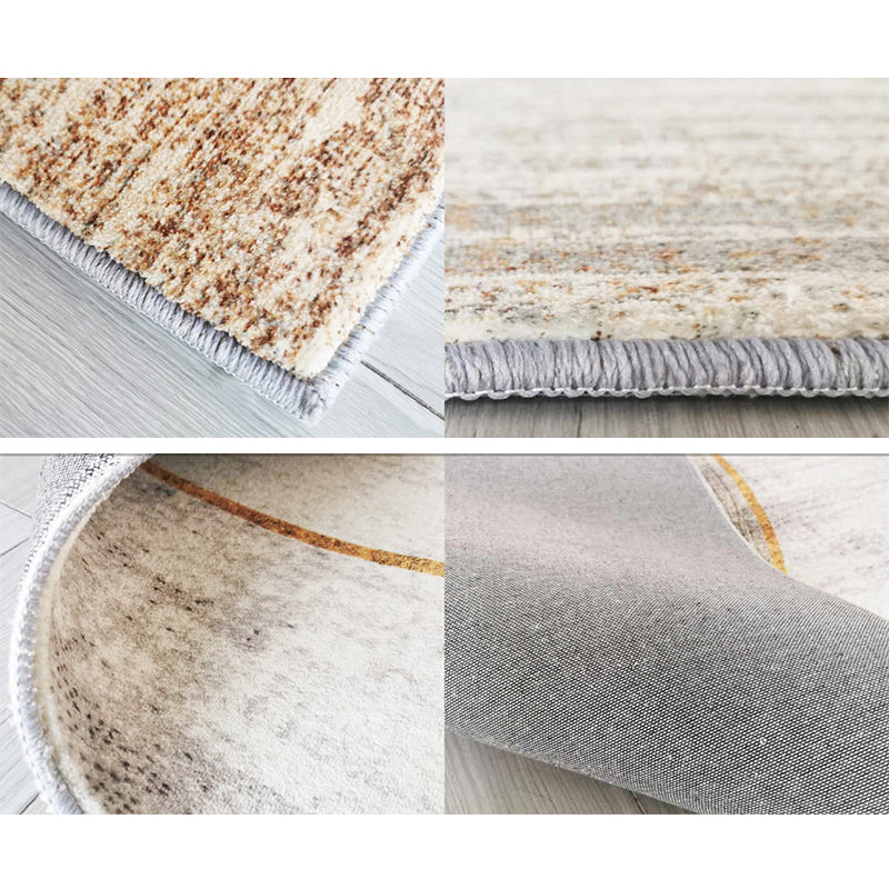 Trendy Living Room Rug Multi Colored Geometric Indoor Rug Synthetics Non-Slip Backing Pet Friendly Carpet