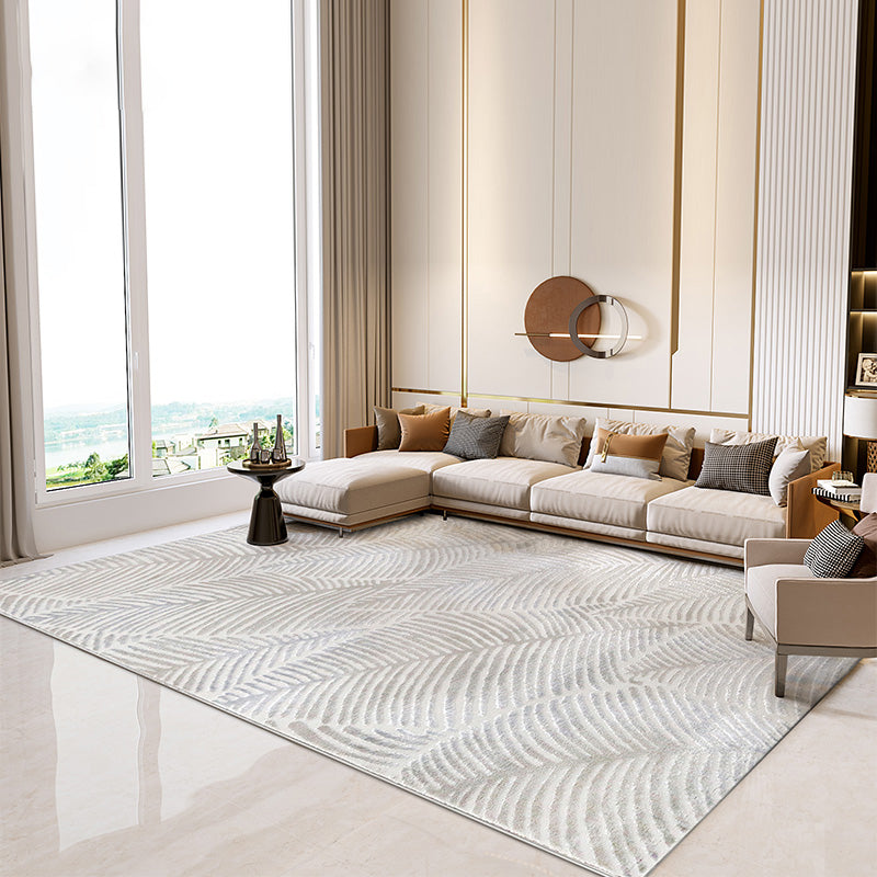 Modern Living Room Rug Multi Color Geometric Printed Indoor Rug Polyster Non-Slip Pet Friendly Area Carpet