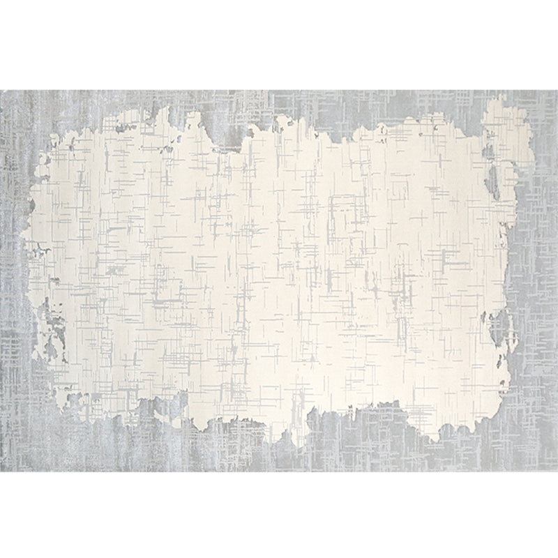 Modern Living Room Rug Multi Color Geometric Printed Indoor Rug Polyster Non-Slip Pet Friendly Area Carpet