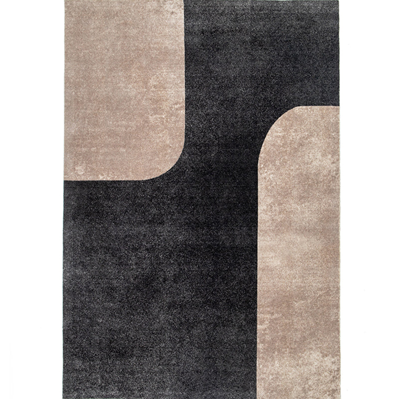 Casual Living Room Rug Multi Colored Geometric Printed Indoor Rug Polyster Pet Friendly Easy Care Area Carpet