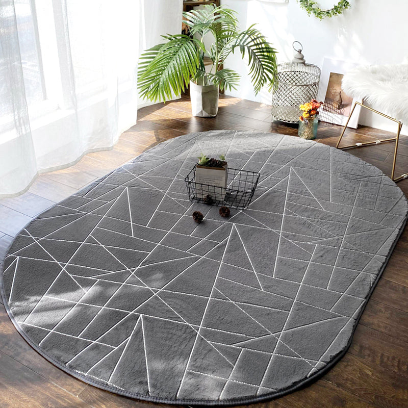 Relaxing Abstract Printed Rug Multi Colored Polypropylene Indoor Rug Anti-Slip Backing Pet Friendly Carpet for Bedroom