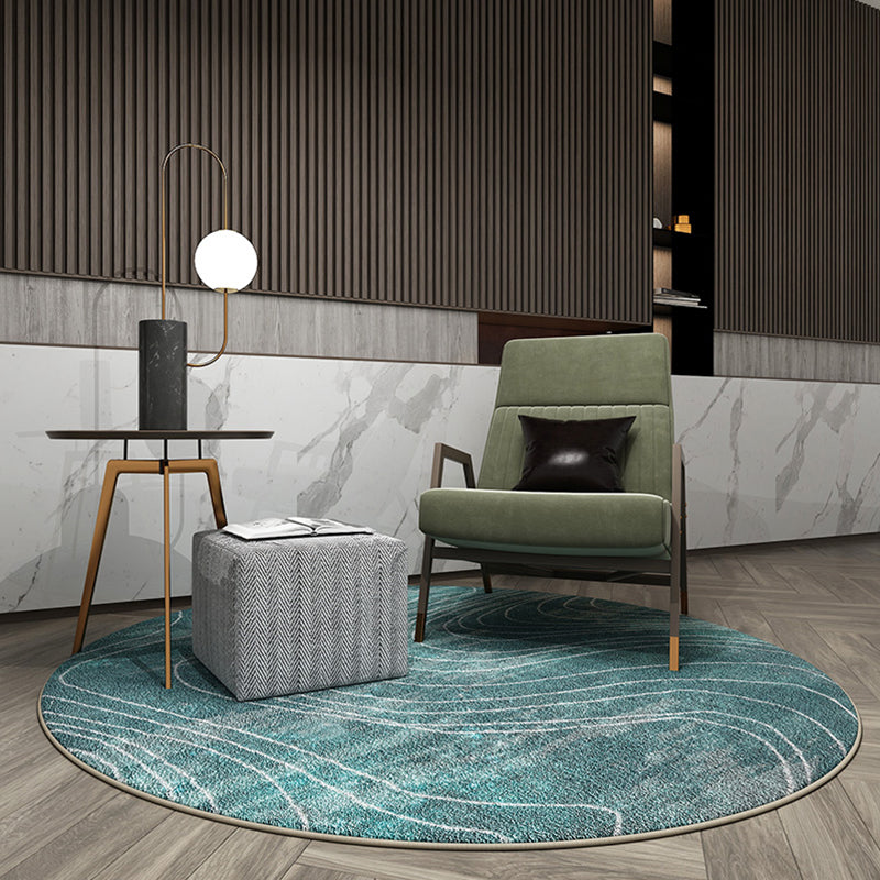 Minimalist Abstract Printed Rug Multi Colored Polyster Indoor Rug Easy Care Stain-Resistant Carpet for Decoration